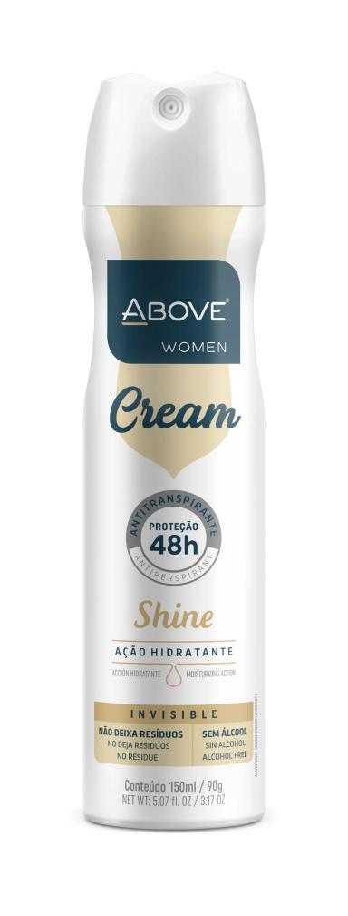 Desodorante Antitranspirante Aerosol Above Women Cream Shine 48h 150ml