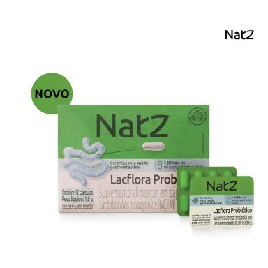 Probiótico Lactobacillus Acidophilus Natz 12 cápsulas