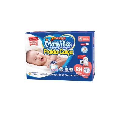 Fralda Calça MamyPoko Super Seca Regular RN 20 unidades