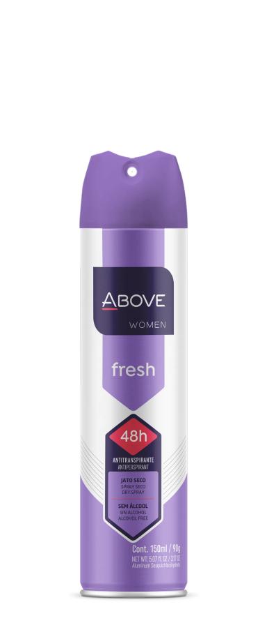 Desodorante Antitranspirante Aerosol Above Women Fresh 48h 150ml