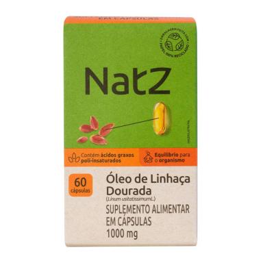 Óleo de Linhaça Dourada Natz 60 Cápsulas