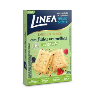Chocolate Branco com Frutas Vermelhas Linea Vegano Zero Açúcar e Lactose 30g
