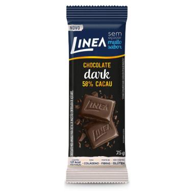 Chocolate Dark Linea 58% Cacau Zero Açúcar 75g