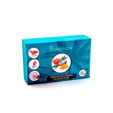 Sabonete em Barra Puro Vegetal Orgânica Coconut Fresh 90g