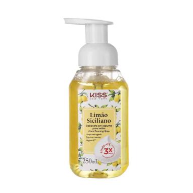 Sabonete em Espuma para Mãos Kiss New York Limão Siciliano 250ml