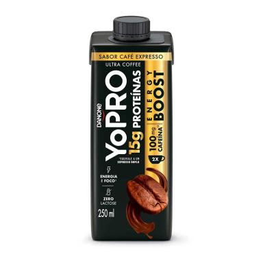 YoPRO Energy Boost UHT Café Expresso 15g de Proteínas 250ml