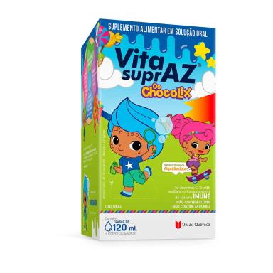 Polivitamínico Vita SuprAZ Os Chocolix Algodão Doce 120ml