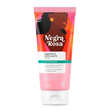 Sabonete Esfoliante Facial Negra Rosa 150g