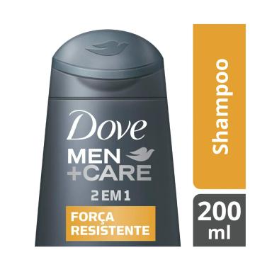 Shampoo Dove Men+Care 2 em 1 Força Resistente 200ml
