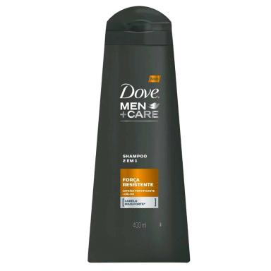Shampoo Dove Men+Care 2 em 1 Força Resistente 400ml