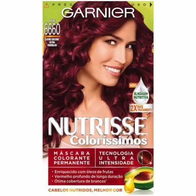 Tintura Permanente Nutrisse Creme 6660 Louro Escuro Ultra Vermelho