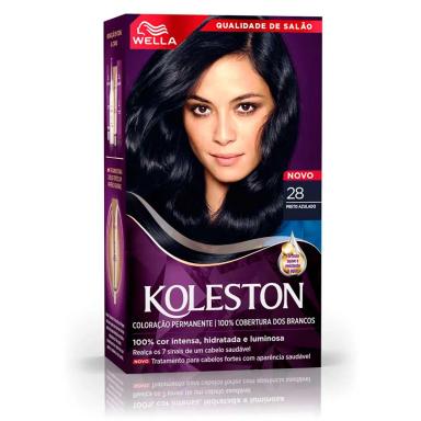 Tinta de Cabelo Permanente Koleston Creme - Preto Azulado