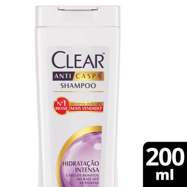 Shampoo Anticaspa Clear Women Hidaratação Intensa 200ml