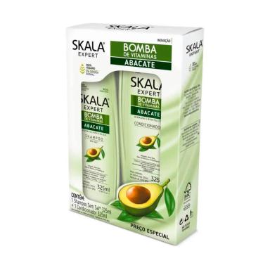 Kit Skala Expert Bomba de Vitaminas Abacate Shampoo 325ml + Condicionador 325ml