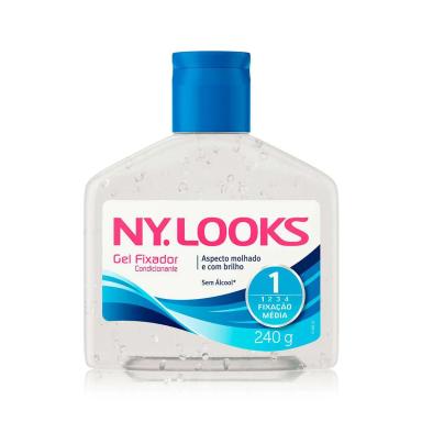 Gel Fixador Capilar Ny Looks Média Fixação com 240g