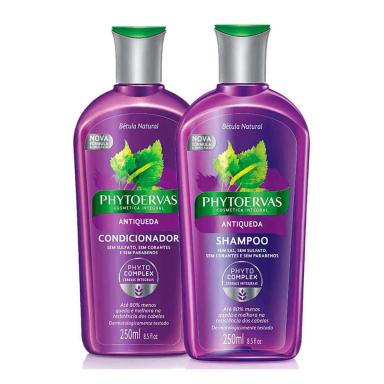 Kit Phytoervas Cosmética Integral Antiqueda Shampoo 250ml + Condicionador 250ml