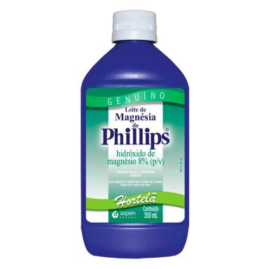 Leite de Magnésia Phillips Sabor Hortelã Suspensão Oral 350ml