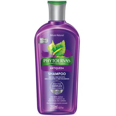 Shampoo Antiqueda Phytoervas Cosmética Integral Bétula Natural 250ml