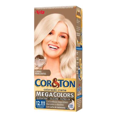 Tinta de Cabelo Permanente Cor&Ton Niely Mega Colors - Louro Super Platinado