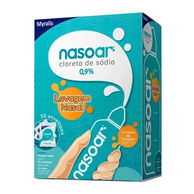 Nasoar 0,9% Descongestionante 30 envelopes + Lavador Nasal 240ml