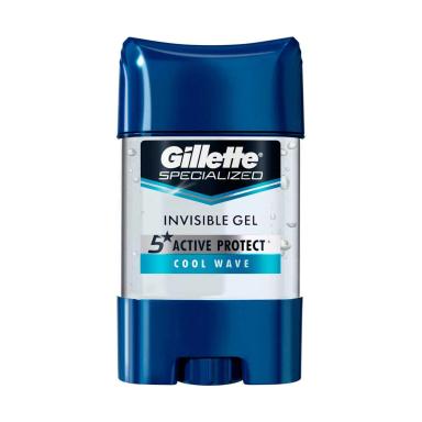 Desodorante Antitranspirante Gillette Specialized Invisible Gel Cool Wave 48h Masculino 82g