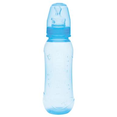 Mamadeira Kuka Aquarela Azul Bico Ortodôntico com 250ml