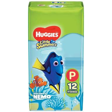 Fralda Huggies Little Swimmers Praia e Piscina P 12 unidades