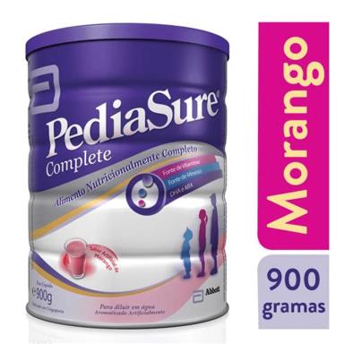 Suplemento Infantil Pediasure Complete 4 a 10 anos Morango 900g