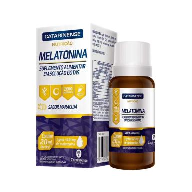 Suplemento Alimentar Melatonina Catarinense Nutrição 0,21mg Maracujá 20ml