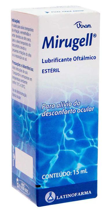 Mirugell Lubrificante Oftálmico com 15ml