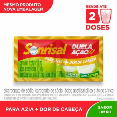Sonrisal Dupla Ação Limão 2 comprimidos