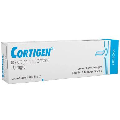 Cortigen Acetato de Hidrocortisona 10mg/g Creme Dermatológico 20g