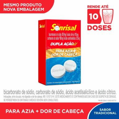 Sonrisal Dupla Ação Tradicional 10 comprimidos
