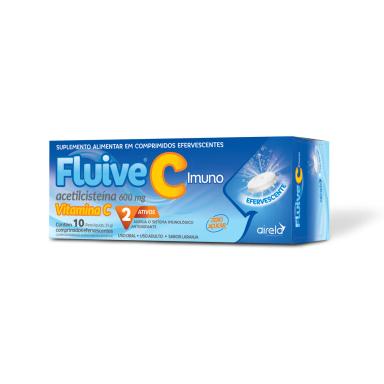 Fluive C Imuno 600mg - 10 Comprimidos Efervescentes