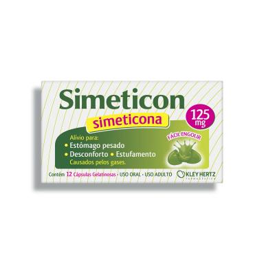 Simeticon Simeticona 125mg 12 cápsulas