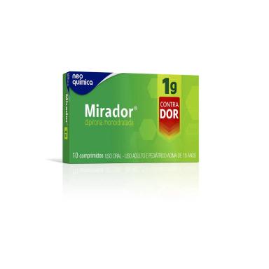 Mirador Dipirona Monoidratada 1g 10 Comprimidos