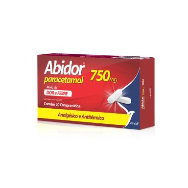 Abidor Paracetamol 750mg 20 comprimidos