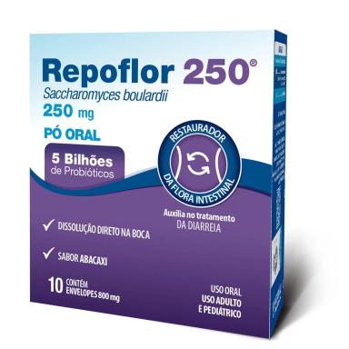 Repoflor 250mg Pó Oral 10 Sachês