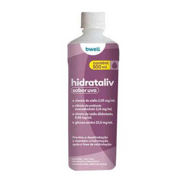 Solução para Reidratação bwell Hidrataliv Uva 500ml