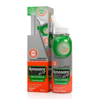 Rinosoro Jet XT 9,0mg/ml Descongestionante Spray 100ml Solução