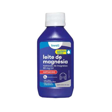 Leite de Magnésia bwell Antiácido e Laxante Suave 100ml
