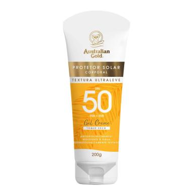 Protetor Solar Corporal Gel Creme FPS 50 Australian Gold 200g