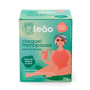 Leão Cheguei Menopausa Chá de Amora e Laranja 10 sachês