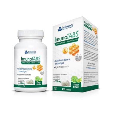 Suplemento Alimentar ImunoTABS 300mg Limão 150 tabletes