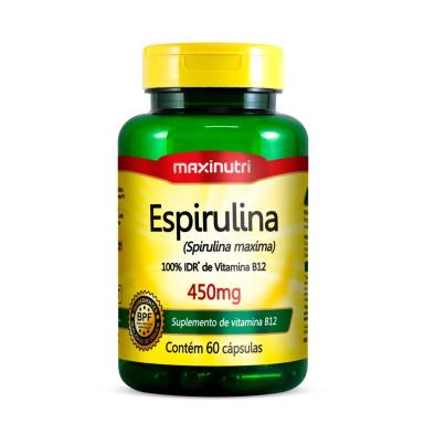 Espirulina Maxinutri 450mg 60 cápsulas
