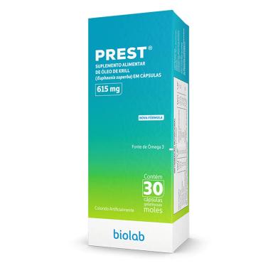 Suplemento Alimentar Prest 615mg 30 cápsulas