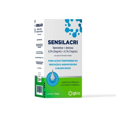 Sensilacri Hipromelose 3mg/ml + Dextrana 1mg/ml Gotas 15ml