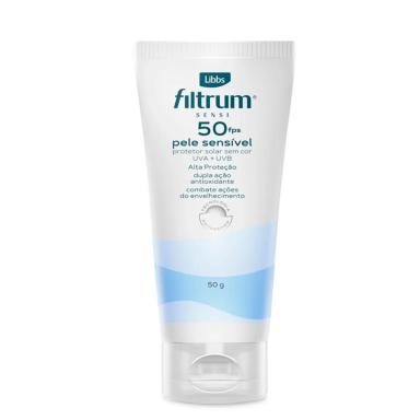 Protetor Solar Facial FPS 50 Filtrum Sensi Sem Cor 50g