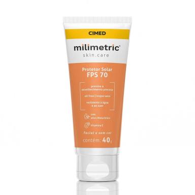 Protetor Solar Facial FPS 70 Milimetric Skin Care 40g