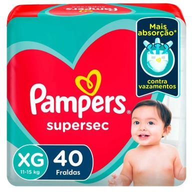 Fralda Pampers Supersec XG 40 unidades